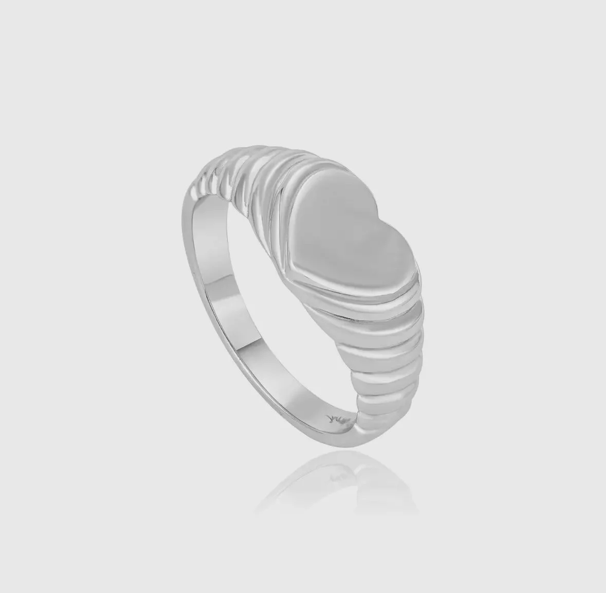 アクセサリー MAYU Heart signet ring ( silver ) Heart signet ring ( silver ) – MAYU online store